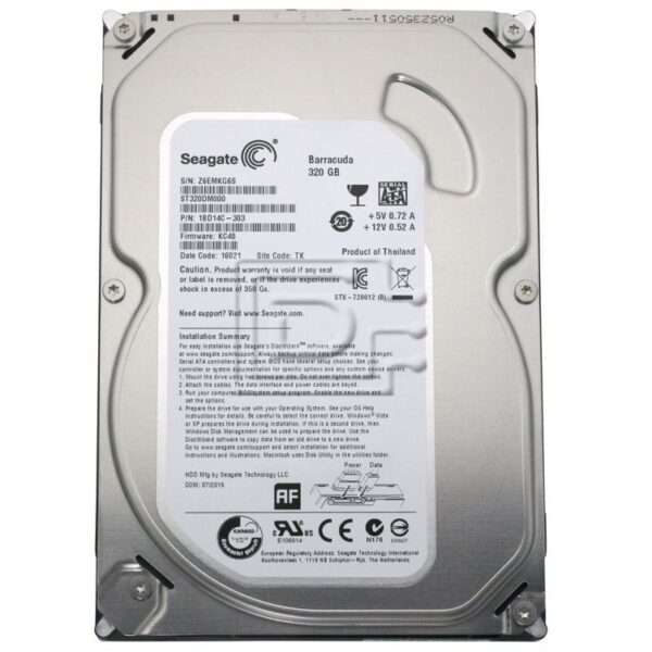 HD Seagate ST320DM000 320GB SATA II 3.5pol 7200RPM 16MB Cache