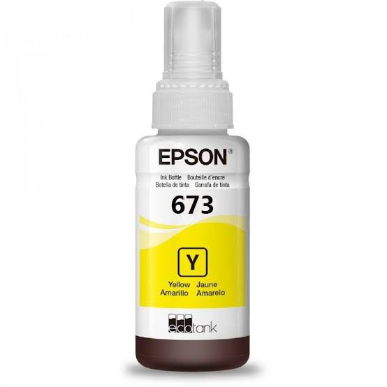 Refil de Tinta EPSON Amarelo T673420 Original 70ml para Impressora EcoTank L800 L810 L850 L1800