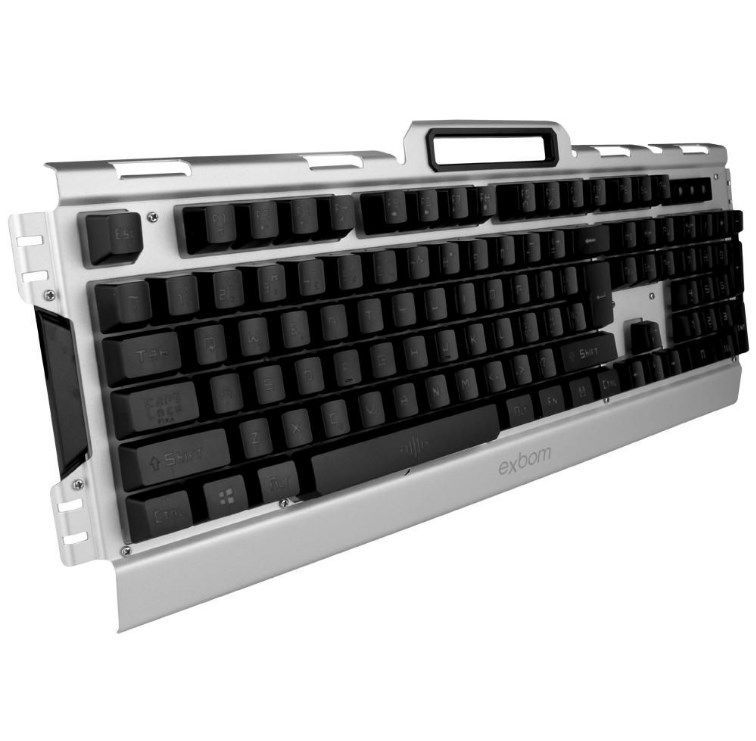 Kit Teclado e Mouse Gamer Exbom BK-G3000 Semi-mecânico USB LED Rainbow ABNT1 Construção em Metal - Imagem 3