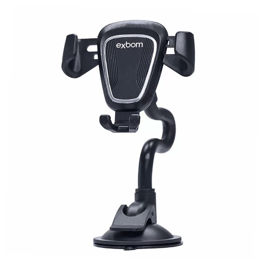 Suporte Veicular Universal Exbom SP-T25 para Celular e GPS com Haste Flexível Rotação 360º e Trava Automática - Imagem 2