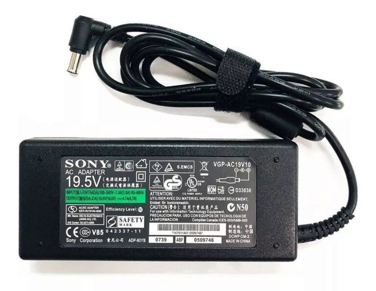Fonte Notebook Compatível Sony 19.5V 4.7A 90W Plug 6.5x4.4mm