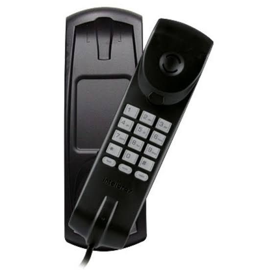 Telefone Fixo com Fio Intelbras TC20 Gôndola Preto com Teclado no Fone, Funções Mudo, Rediscar e Suporte de Parede - Imagem 2