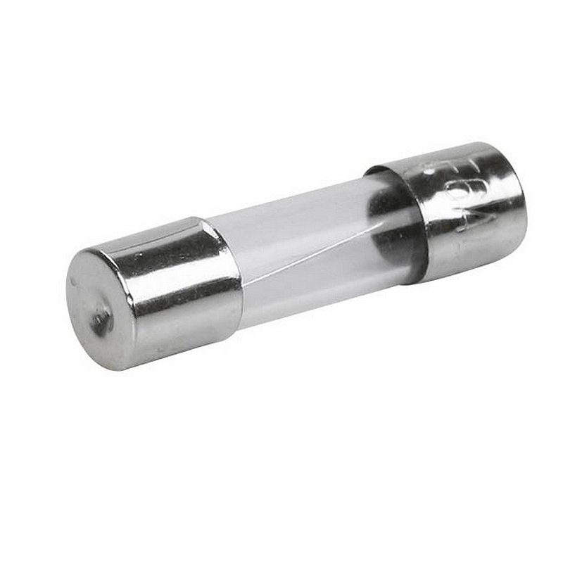 Fusível de Vidro 5x20mm 5A 250V Ação Rápida para Proteção de Circuitos Eletrônicos