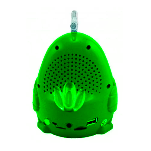 Caixa de Som Galinha Pintadinha Verde CH-83 3W com Rádio FM, Entradas USB e Cartão TF (saldão S/ garantia) - Imagem 2