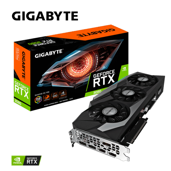 Placa de Vídeo GIGABYTE RTX 3080 Gaming OC 10GB GDDR6X