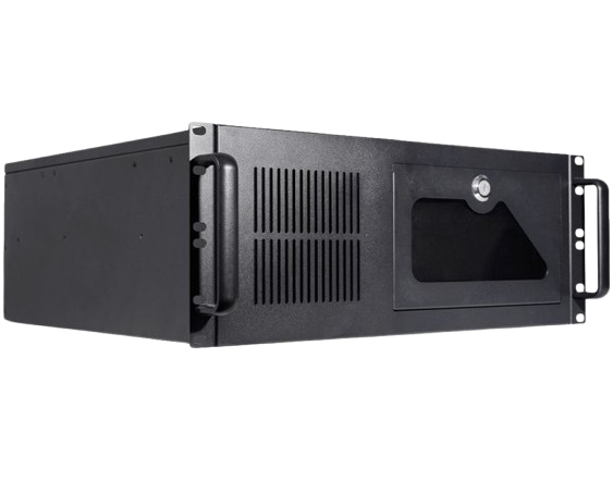 Gabinete Rack 19pol 4U KMEX CR-S350 Sem Fonte ATX/mATX/ITX 2 USB 2.0 Preto