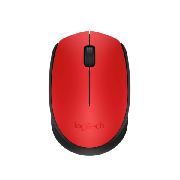 Mouse Sem Fio Logitech M170 Vermelho USB Ambidestro 10m Alcance 12 Meses de Pilha 910-004941