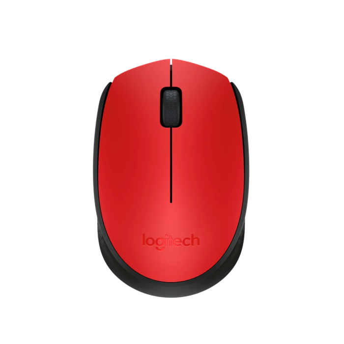 Mouse Sem Fio Logitech M170 Vermelho USB Ambidestro 10m Alcance 12 Meses de Pilha 910-004941