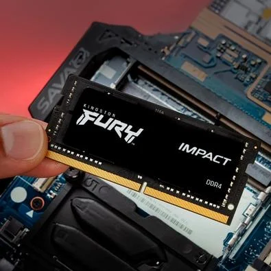 Memória DDR4 16GB 3200MHz Notebook Fury Impact Black Kingston - Imagem 3