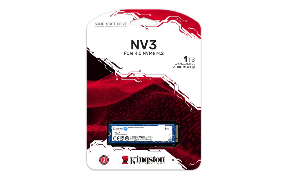 SSD 1TB M.2 NVME 2280 Leitura 6000Mb/s NV3 Kingston - Imagem 4