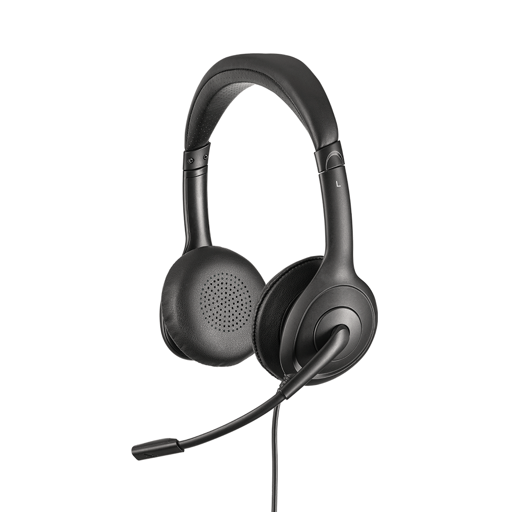 Headset Intelbras WHS 60 DUO USB Biauricular com Microfone Cancelador de Ruído e Controle de Volume