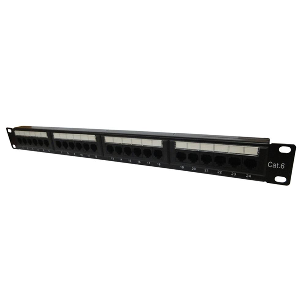 Patch Panel Seccon 24 Portas CAT.6 UTP Padrão 19" 1U com Guia Organizadora Traseira WT-2178C-110-24P - Imagem 4