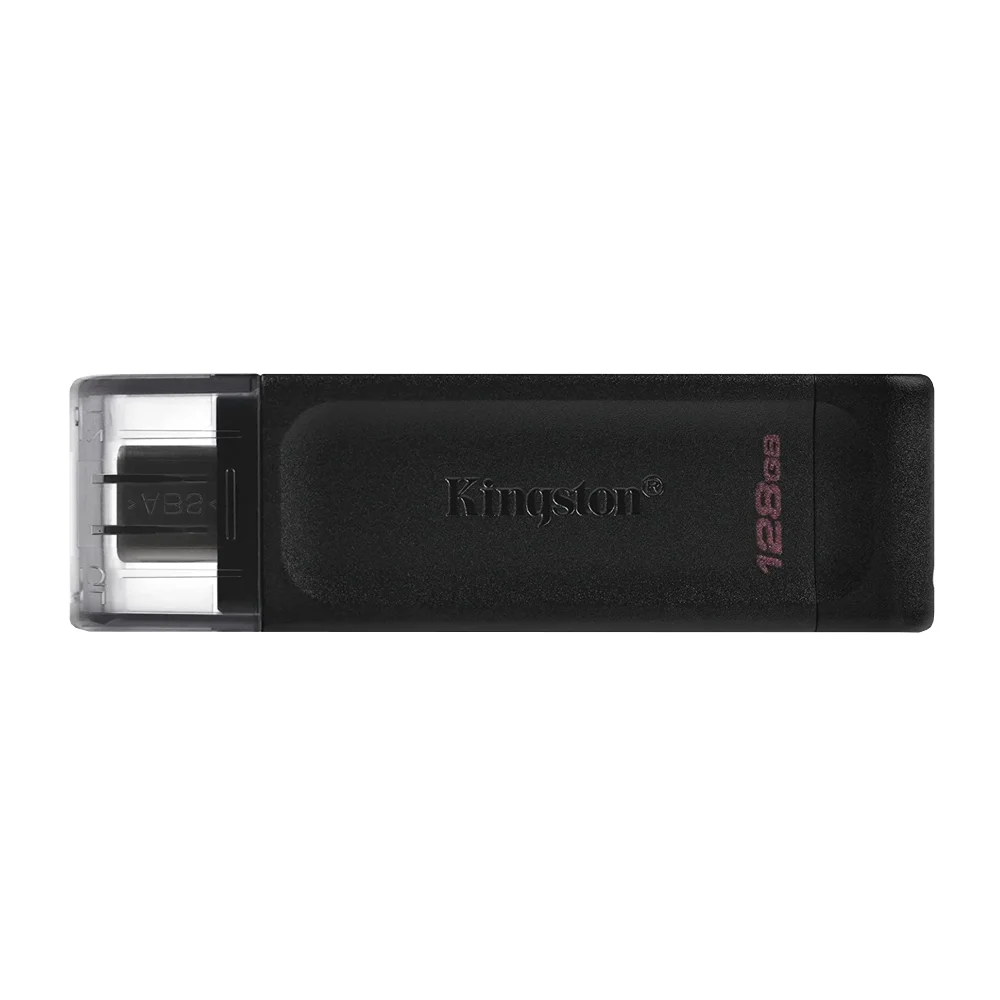 Pen Drive KINGSTON DataTraveler 70 128GB USB-C 3.2 Gen 1 Preto DT70/128GB