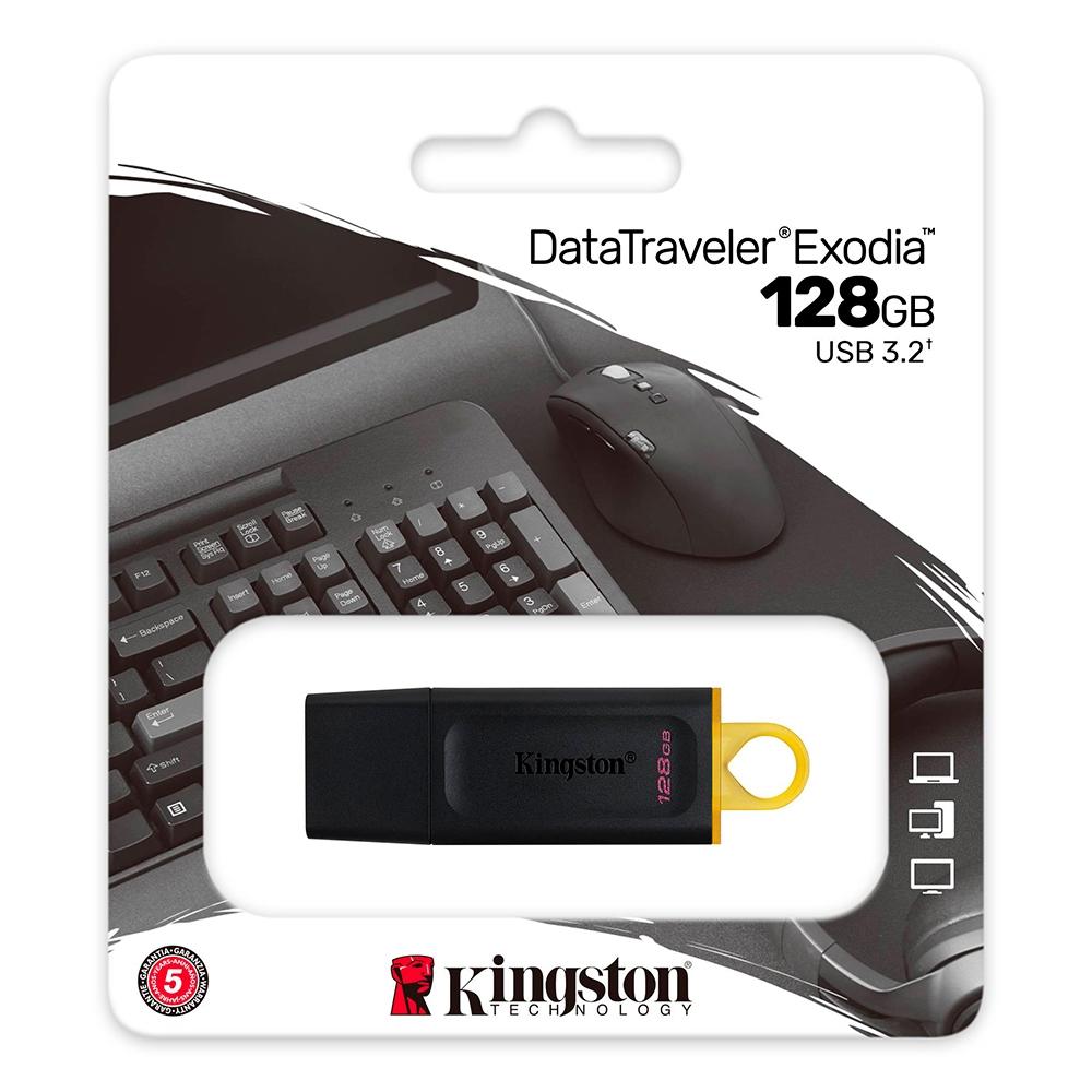 Pen Drive 128GB DataTraveler Exodia USB 3.2 Kingston - Imagem 3