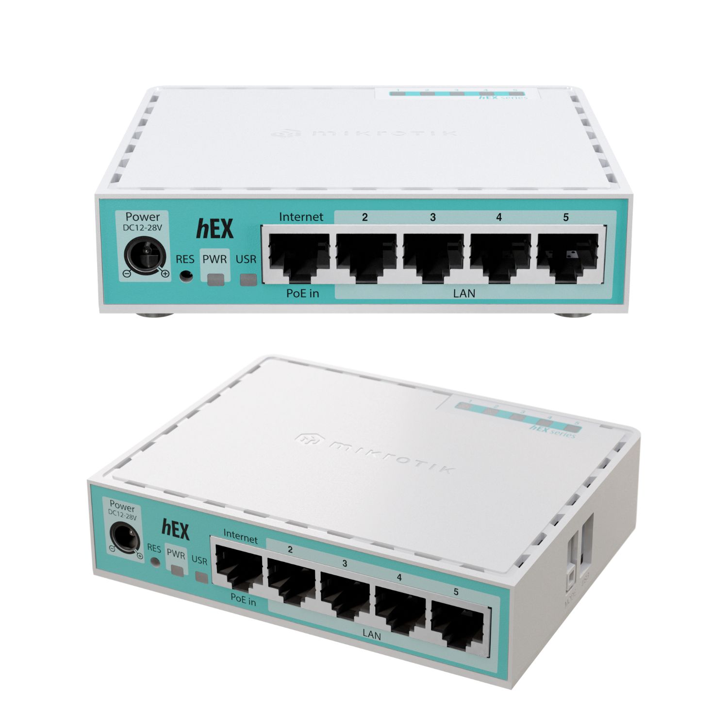 Roteador MIKROTIK hEX Refresh E50UG 5 Portas Gigabit Ethernet 950MHz 512MB RAM