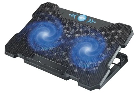 Base para Notebook Oberon OR-SP253 com 2 Coolers e Regulagem de Altura para Telas de 12 a 17 polegadas