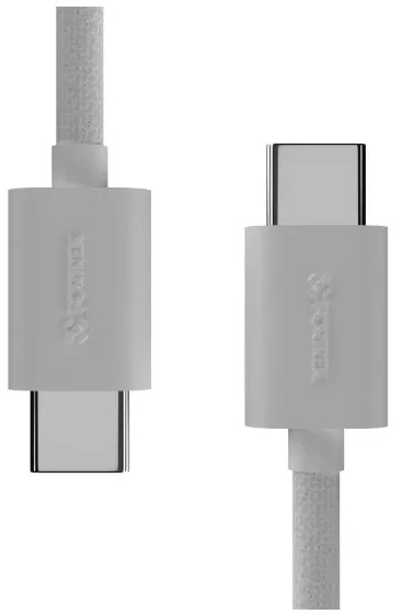 Cabo USB-C para USB-C Fortrek U221W 1 Metro Branco para Carregamento e Transferência de Dados - Imagem 2