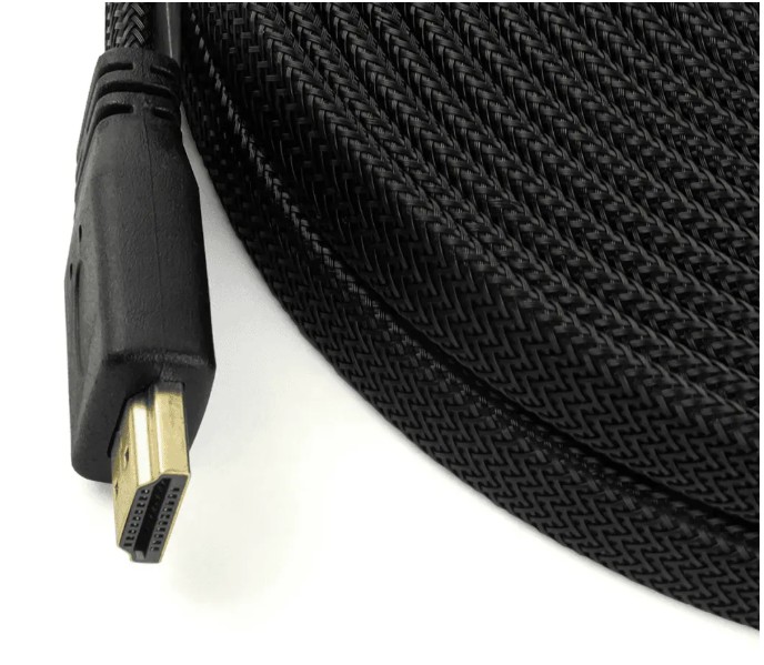Cabo HDMI 1.4 Knup KP-YP51000 10 Metros Flat Achatado Conectores Banhados a Ouro - Imagem 2