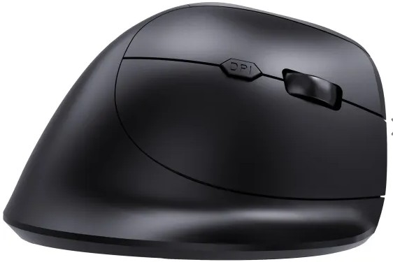 Mouse Ergonômico Vertical Sem Fio Fortrek MERG15 USB Preto - Imagem 2