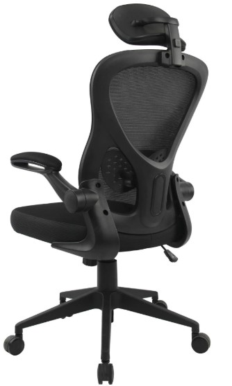 Cadeira de Escritório Ergonômica Fortrek Ergo com Base Preta, Encosto em Tela Mesh e Função Reclinável para Uso Profissional - Imagem 2