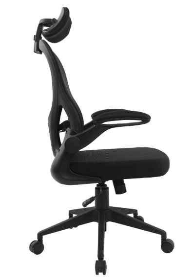 Cadeira de Escritório Ergonômica Fortrek Ergo com Base Preta, Encosto em Tela Mesh e Função Reclinável para Uso Profissional - Imagem 3