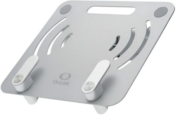 Suporte Articulado para Notebook Onistek ON-F93 de 11 a 17.3 Polegadas em Metal e ABS Cor Prata