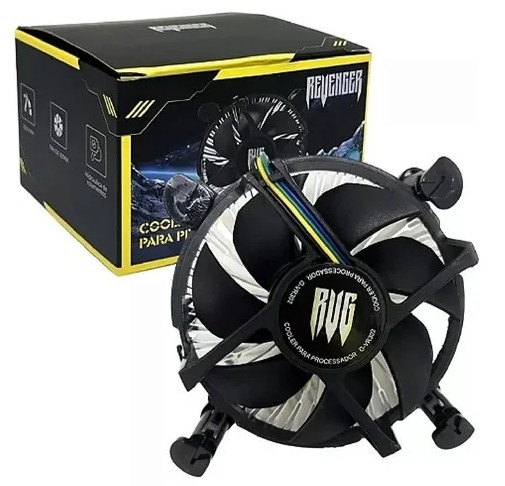 Cooler para Processador Knup KP-VR354 TDP 70W 2300 RPM Rolamento Hidráulico Conector 4 Pinos para Intel