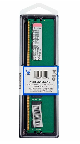 Memória DDR5 16GB 5600MHz Desktop KVR56N46S8/16 Kingston - Imagem 3