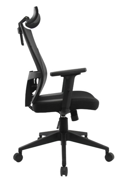 Cadeira Ergonômica Fortrek Ergo Shield Premium Preta Tela Mesh, Ajuste 2D, Reclinável, Pistão Classe 3, Suporta 120kg - Imagem 3