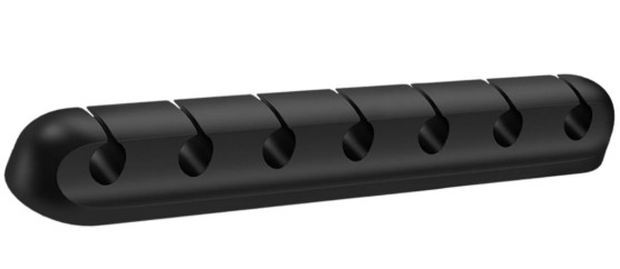 Organizador de Cabos Fortrek FK2330 de Silicone Adesivo com 7 Entradas para Fios de até 5mm
