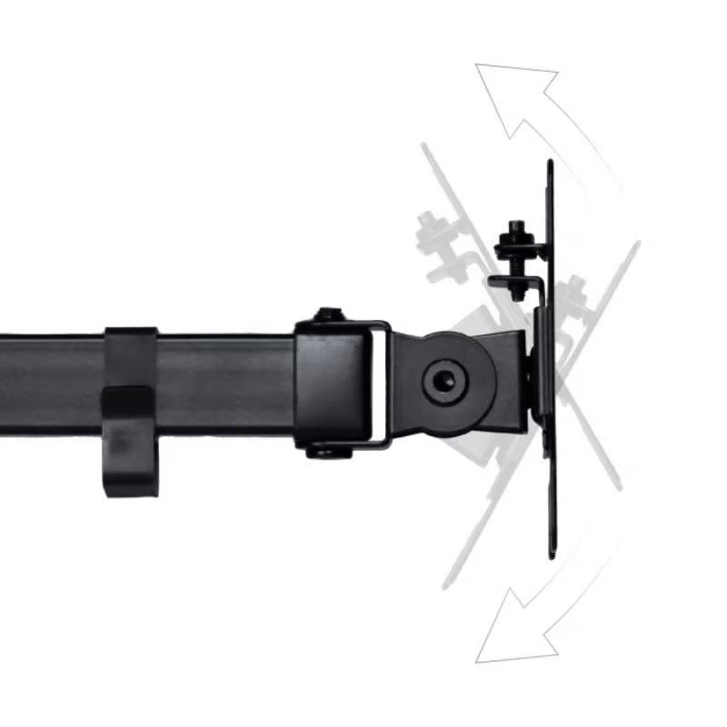 Suporte Articulado Vinik SM341C para 2 Monitores de 13 a 32 polegadas VESA 75x75 100x100 Fixação Prensa Preto - Imagem 5