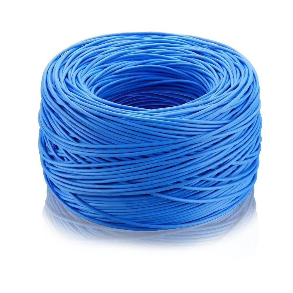 Cabo de Rede CAT5 Alumínio Cobreado (CCA) 4 Pares UTP Azul - Venda por Metro