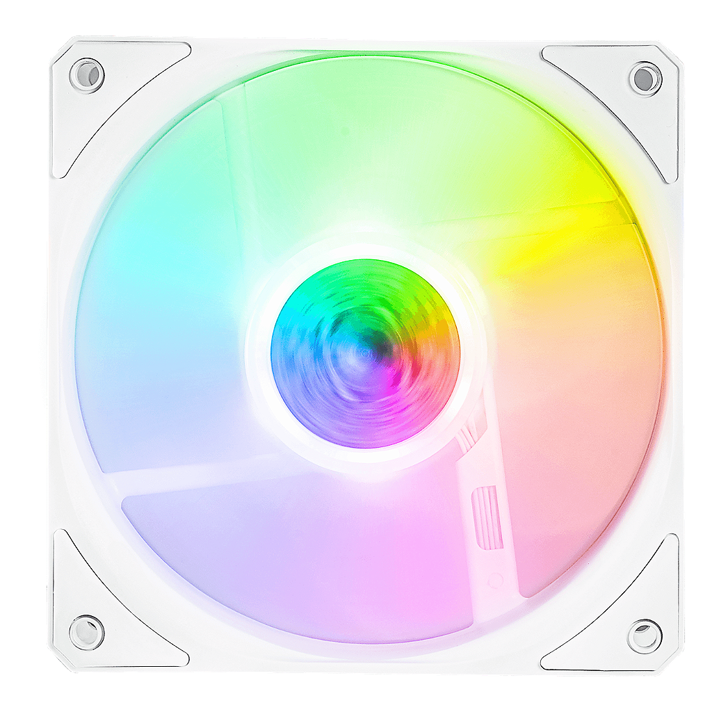 Kit 3 Fans Cooler Master SickleFlow 120 ARGB Branco 120mm com Controladora MFX-B2DW-183PA-R1 - Imagem 3