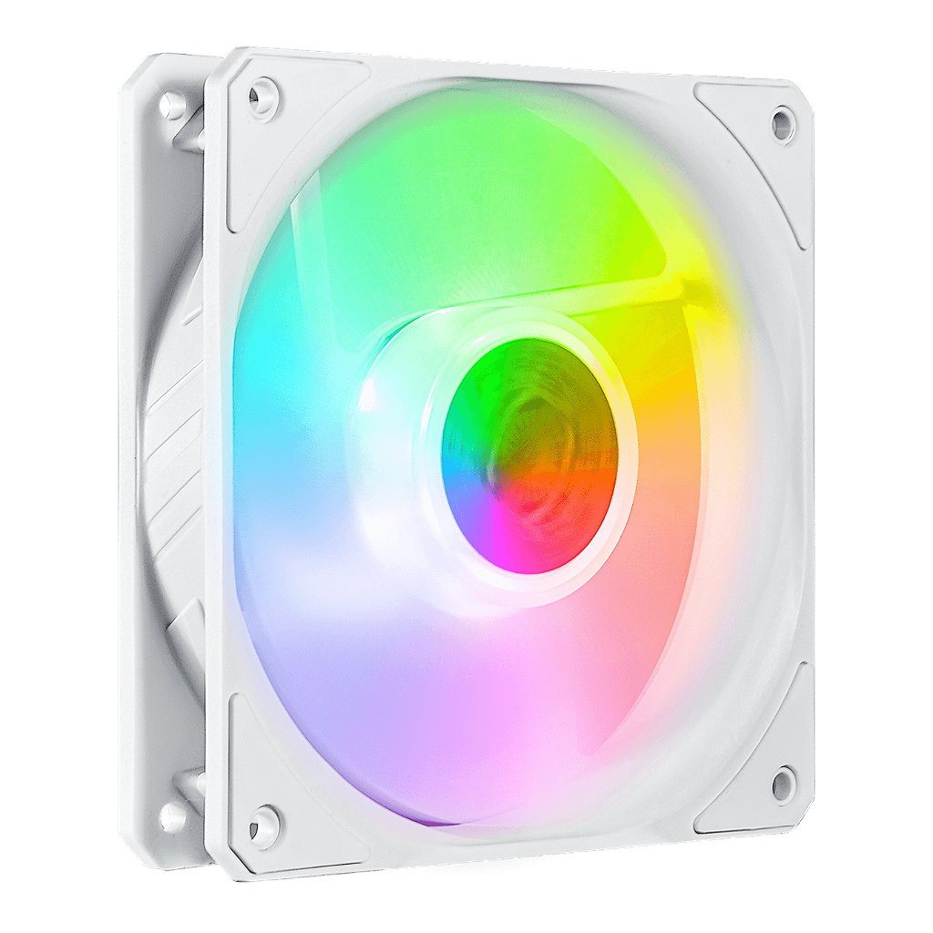 Kit 3 Fans Cooler Master SickleFlow 120 ARGB Branco 120mm com Controladora MFX-B2DW-183PA-R1 - Imagem 4