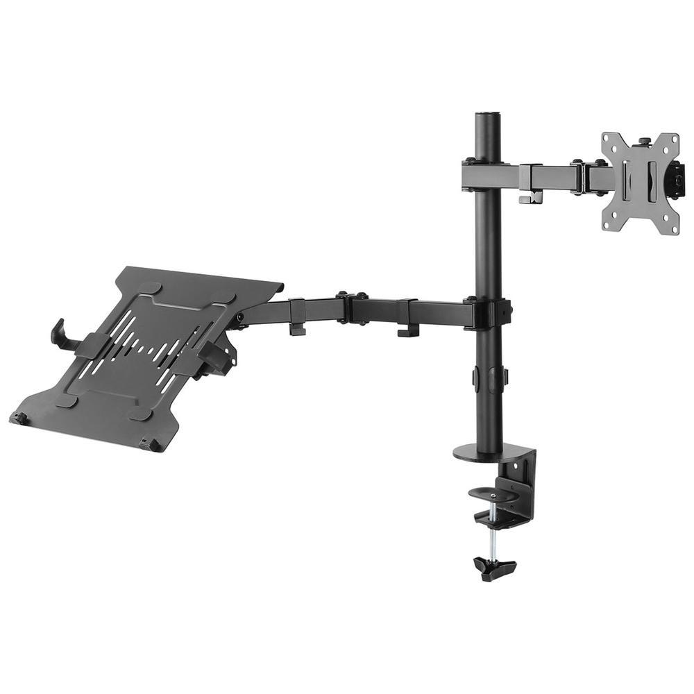 Suporte Híbrido Articulado PCYes PLMSMN1A para Monitor e Notebook de 13 a 32 polegadas com Rotação 360° e Ajuste de Altura - Imagem 4