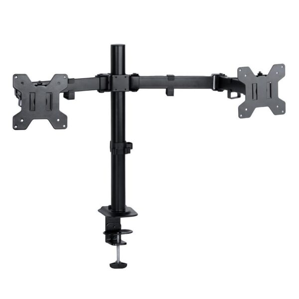 Suporte Articulado Vinik SM341C para 2 Monitores de 13 a 32 polegadas VESA 75x75 100x100 Fixação Prensa Preto