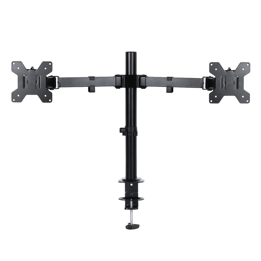 Suporte Articulado Vinik SM341C para 2 Monitores de 13 a 32 polegadas VESA 75x75 100x100 Fixação Prensa Preto - Imagem 2