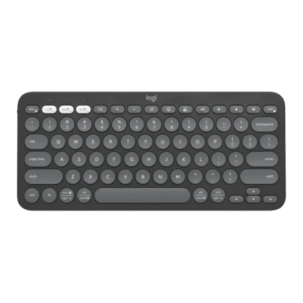 Teclado Sem Fio Logitech Pebble Keys 2 K380s Bluetooth Multi-dispositivo Slim Grafite