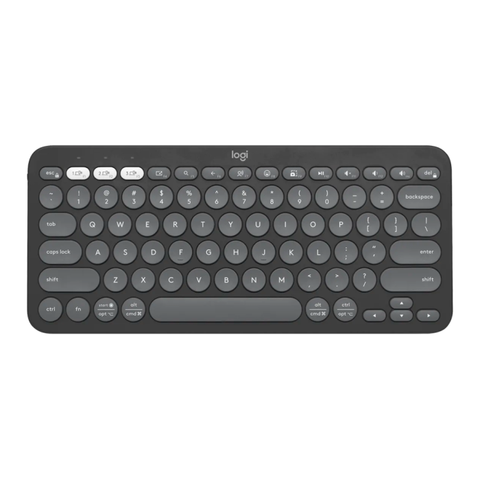 Teclado Sem Fio Logitech Pebble Keys 2 K380s Bluetooth Multi-dispositivo Slim Grafite