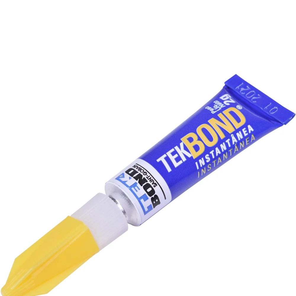 Cola Instantânea Tekbond 2g Adesivo de Cianoacrilato Baixa Viscosidade Uso Geral - Imagem 2