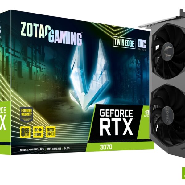 Placa de Vídeo ZOTAC Gaming RTX 3070 Twin Edge OC 8GB GDDR6