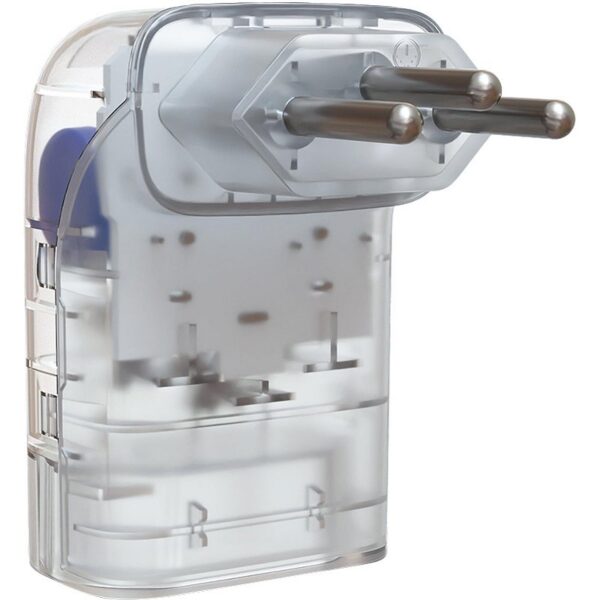Protetor de Surtos CLAMPER Pocket Fit com 1 Tomada 20A 3 Pinos Transparente