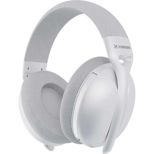 Headset FORTREK Wise Air Wireless Multiconexão com Microfone Branco