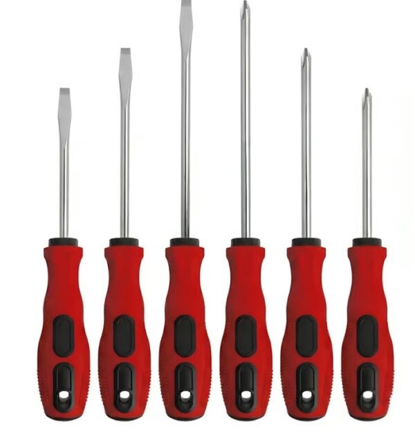 Kit 6 Chaves de Fenda e Philips FNX GAMER TOO628 Aço CR-V Cromada