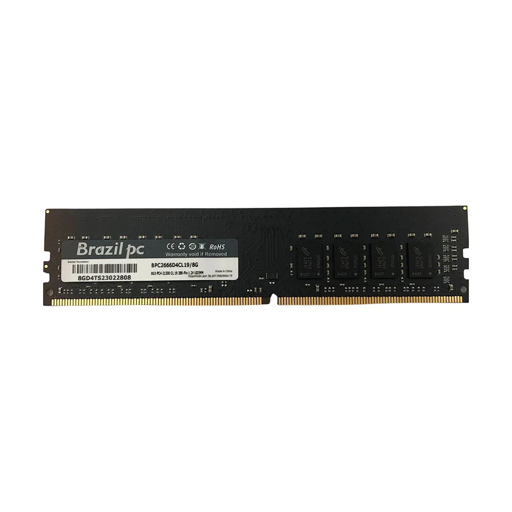 Memória RAM DDR4 8GB 2666MHz Desktop BRAZIL PC Valuetech Pro VTP08G4U2666