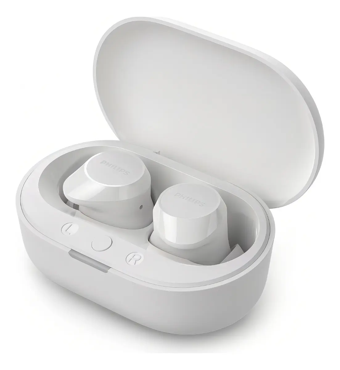 Headset PHILIPS TAT1209WT/00 TWS Bluetooth 5.3 Driver 10mm IPX4 18h Bateria Branco - foto 3