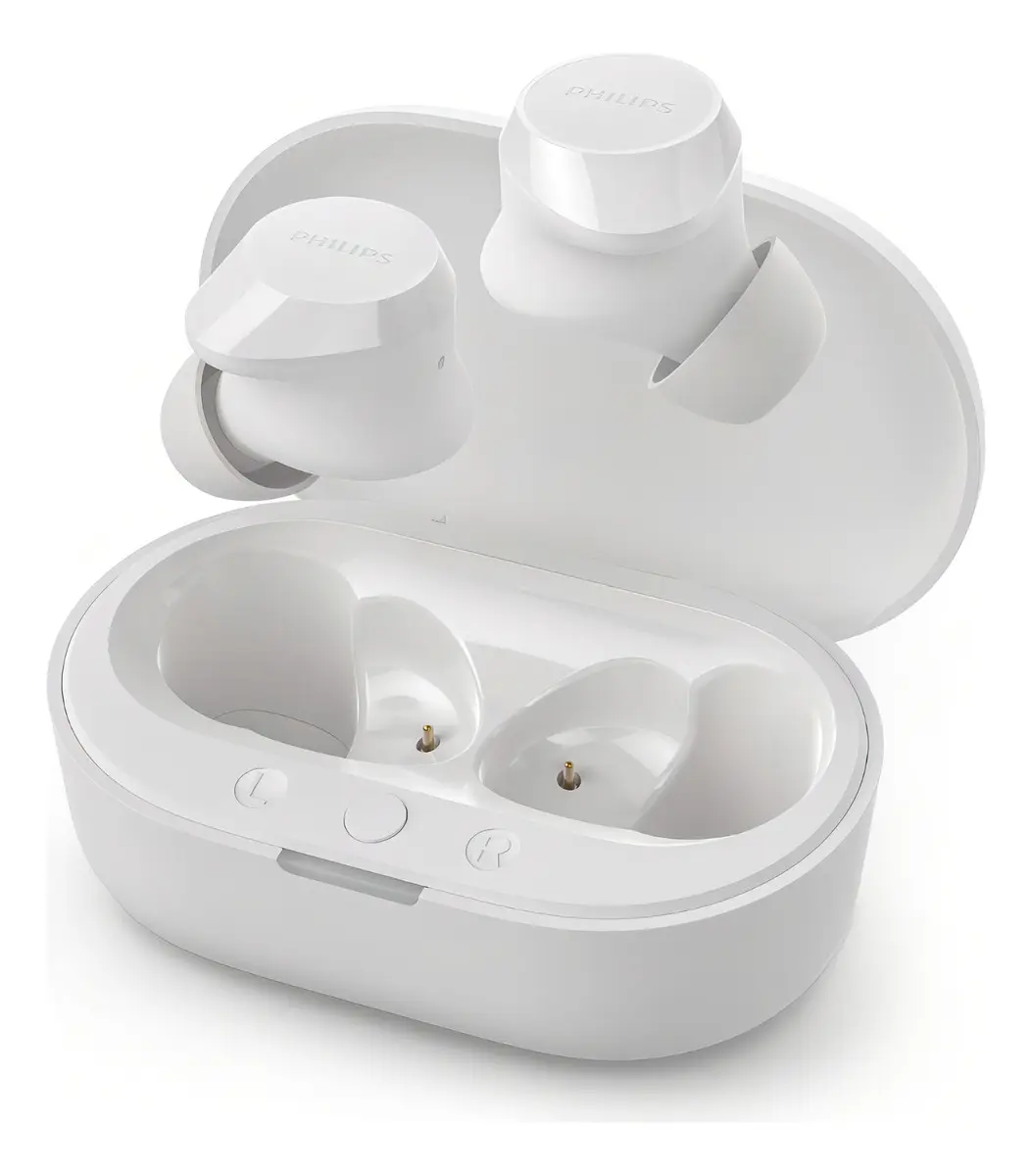 Headset PHILIPS TAT1209WT/00 TWS Bluetooth 5.3 Driver 10mm IPX4 18h Bateria Branco - foto 4
