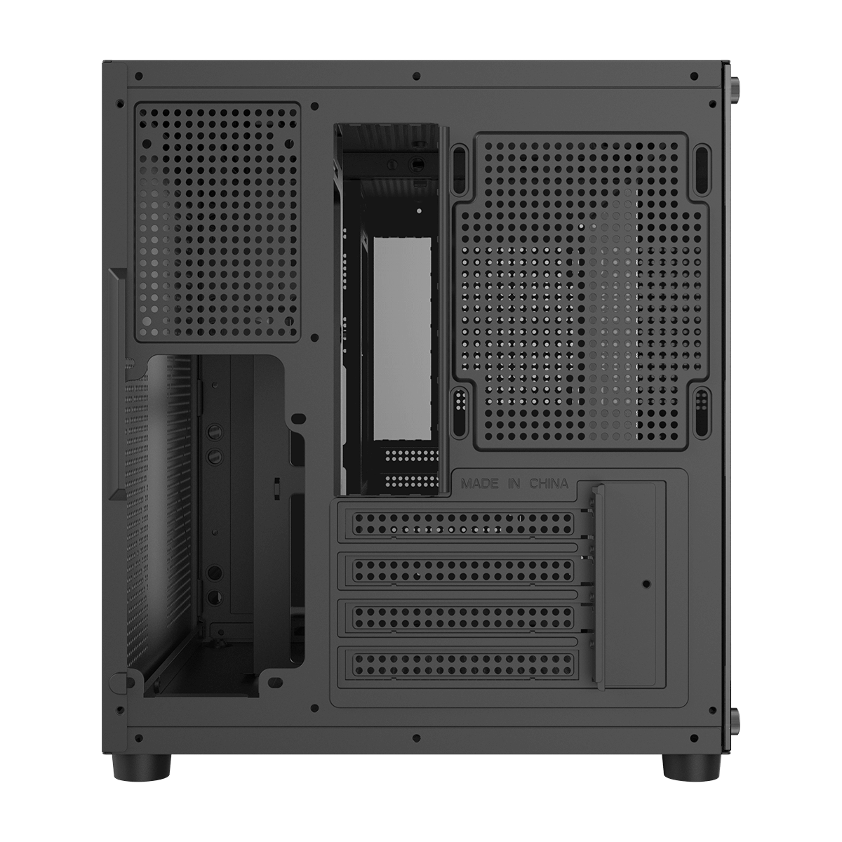Gabinete Gamer pcyes Forcefield Mini Vulcan mATX Vidro Temperado Sem Fonte Preto - foto 2