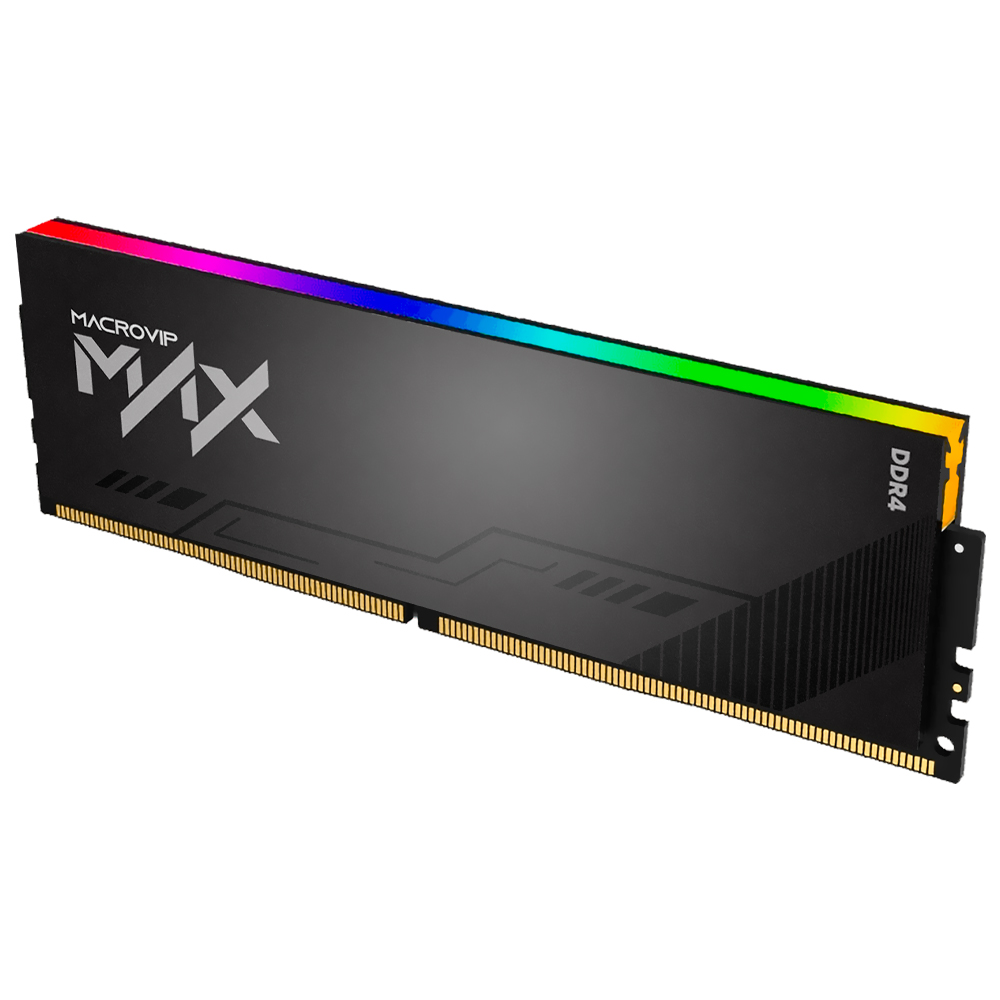 Memória RAM DDR4 16GB 3200MHz Desktop MACROVIP MAX RGB XMP MVX32N16/16R - foto 2