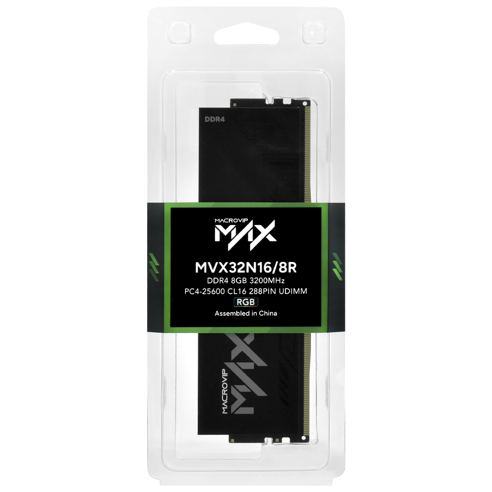 Memória RAM DDR4 16GB 3200MHz Desktop MACROVIP MAX RGB XMP MVX32N16/16R - foto 3